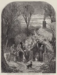 Veille de Noël, le retour du paysan du marché